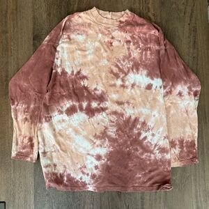 Free People We the Free Tie Dye Long Sleeve Shirt
